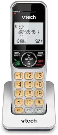 VTech DECT 6.0 1-Handset Corded/Cordless Phone for Home with Answering Machine, Call Blocking, Caller ID, Large Backlit Display, Duplex Speakerphone, Intercom, Landline Line-Power: VG208