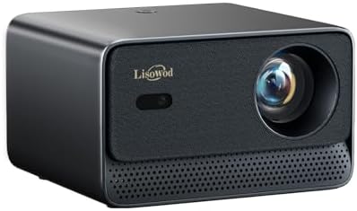 Projector, Mini-Projector: [for-Netflix & AI Auto-Setup-System & Live TV & 1000 ANSI & 800+ Streaming Apps], Lisowod L03Pro Portable-WiFi-Bluetooth-Projecteur, 1080P for Outdoor Use