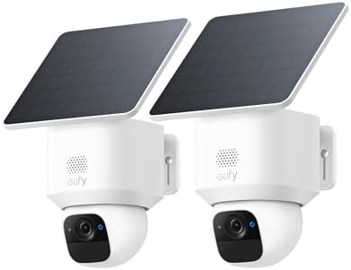 eufy Security SoloCam E30, 2-Cam Kit, Security Cameras Wireless Outdoor, Solar Camera Outdoor Wireless, 360° Pan, AI Tracking, 2K Clarity, No Monthly Fee