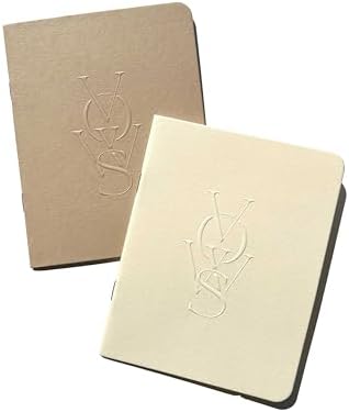 SOLE PAPER CO. Embossed Vow Books, His & Her Unisex, Vow Renwal, Bride & Groom, Wedding Vow Books, Couples Books, Hand Crafted Modern Books (Vellum)
