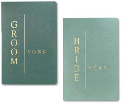 GroomBrideGifts Wedding Vow Book for His and Hers, Soft Touch, Perfectly Sized Bride and Groom Vow Books, Wedding Essentials, Wedding Registry Ideas, His and Hers Gifts