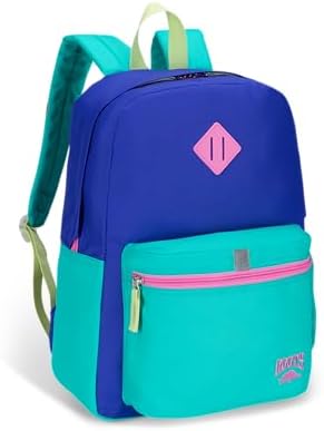 Roots Kids Lightweight Backpack — Made from 100% Recycled Fabrics with Rain Flap, Bottle Pocket, Reflective Accent, and Back Padding — 22.5 litres, Pink & Purple