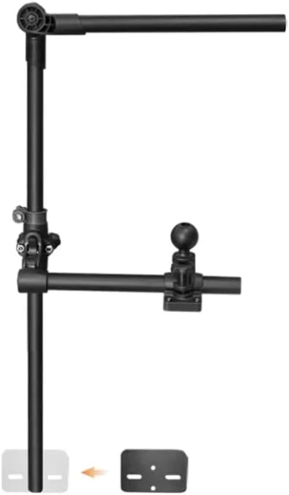 Strg Transducer Bracket with Fish Finder Mount for Kayak/Boat, Livescope Fish Finder Transducer Mount for Garmin/Lowrance, Compatible with RAM Mounts C Size/1.5'' Double Socket Arm (Medium)