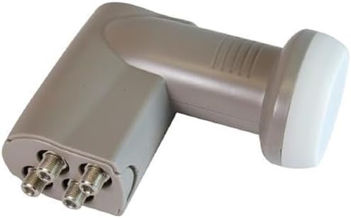 Quad Standard Linear Satellite KU Band LNB FTA 10750 Free to AIR HD for International Channels: Chinese Arabic Persian, Polish, Russian, Vietnamese, 97 Galaxy