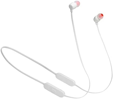 JBL Tune 125BT Wireless in-Ear Bluetooth Headphones, 16 Hour Playtime - White