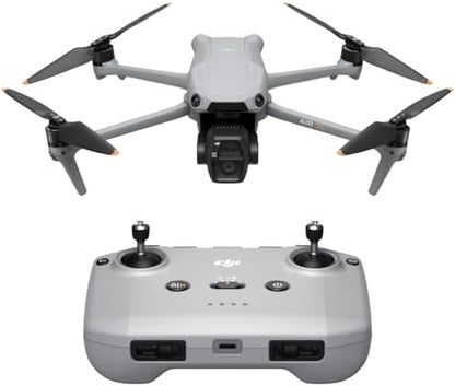 DJI Air 3S Fly More Combo (RC 2 Screen Remote Controller), Drone with 1" CMOS Wide-Angle & Medium Tele Camera for Adults, 4K/60fps, Omnidirectional Sensing & 3 Batteries for Extended Flight Time