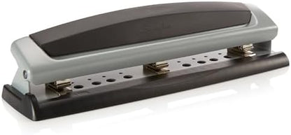 Swingline Precision Pro Desktop 2 Or 3 Hole Punch, 10 Sheet Capacity, Black And Silver (A7074037A)