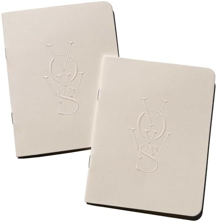 SOLE PAPER CO. Embossed Vow Books, His & Her Unisex, Vow Renwal, Bride & Groom, Wedding Vow Books, Couples Books, Hand Crafted Modern Books (Vellum)