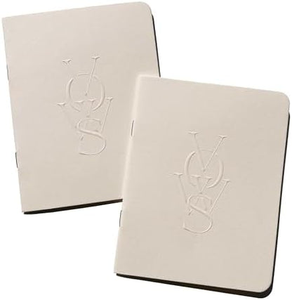 SOLE PAPER CO. Embossed Vow Books, His & Her Unisex, Vow Renwal, Bride & Groom, Wedding Vow Books, Couples Books, Hand Crafted Modern Books (Vellum)