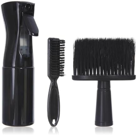 3PCS Professional Barber Neck Duster Set Haircut Beard Shaving Brush Spray