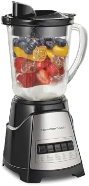 Hamilton Beach Power Elit Blender with 40 oz. Glass Jar, Black, 58148A