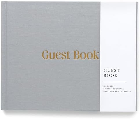 Lamare Wedding Guest Book – Elegant Guest Book for Party, Baby Shower Guest Book & Polaroid Guest Book for Wedding