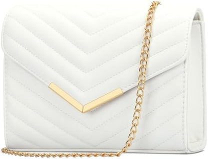 KKXIU Women Formal Vegan Leather Evening Envelope Clutch Purses and Handbags for Party Wedding Prom Bridal - PuriLite