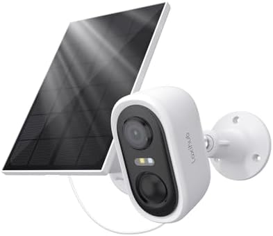 LAXIHUB 2K/3MP Wireless Security Camera Outdoor, Rechargeable Battery Powered, Spotlight/Siren Alarm, IP65 Waterproof, SD/Cloud Storage, 2.4GHz WiFi Only (W2)