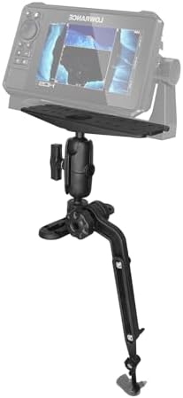 Strg Fish Finder Mount, Kayak Transducer Mounting Arm, Marine Electronics Mounts 1.5" Ball Universal Fish Finder Mount Base Compatible with Scotty Garmin Lowrance Fish Finder