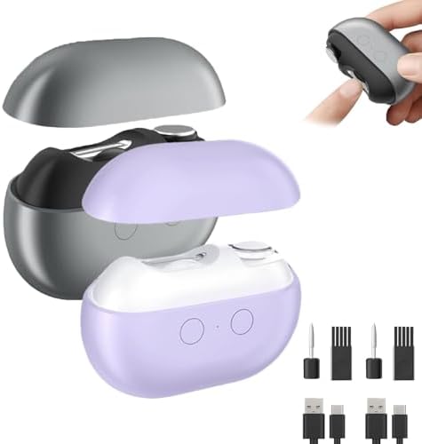 Fanyil Easyclip Smart Nail Clipper, 3-in-1 Electric Nail Clipper, with LED Light and Debris Collector, Portable, Suitable for Home Travel and Gift Giving (Pink)