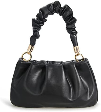 Cloud Pouch Bag Women Shoulder Handbag Soft Vegan Leather Vintage Hobo Chain Cross body Bag