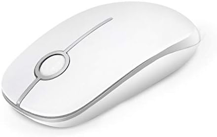 Wireless Mouse, Vssoplor 2.4G Slim Portable Computer Mice with Nano Receiver for Notebook, PC, Laptop, Computer-Black and Silver