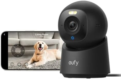 eufy Indoor Cam E30 | 4K UHD Smart Indoor Security Camera with 360° Pan & Tilt, AI Detection & Color Night Vision