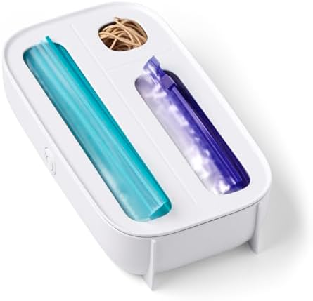 YouCopia StoraBag Drawer Food Bags Dispenser, 3-Slot, Plastic Sandwich Bag Organizer for Kitchen Storage