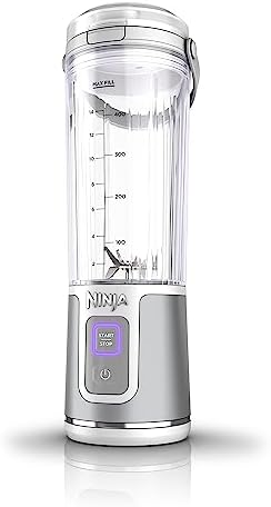 Ninja Blast Portable Blender, Cordless, 18oz. Vessel, Personal Blender for Shakes & Smoothies, BPA Free, Leakproof Lid, USB-C Rechargeable, Black, BC151BKC (Canadian Version)