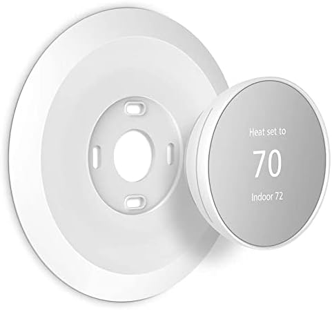 Wall Plate Made for The Nest Thermostat 2020 | Google Nest Thermostat Trim Kit Accessory | Easy Installation | Black