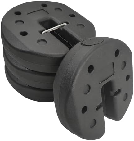 T&Jero Square Heavy Duty Canopy Weights for Legs of Pop Up Tent Gazebo Set of 4, 28 lb