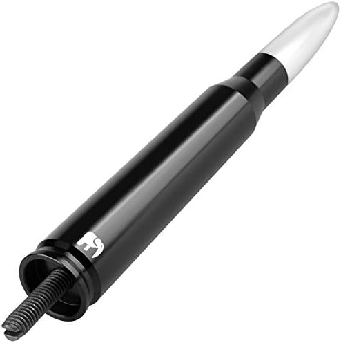 ONE250 Bullet Style Antenna, Compatible with Dodge RAM (RAM 1500, RAM 2500 or RAM 3500 1994-2024) & Ford F-Series (F-150 F-250 F-350 Super Duty Ford Raptor Ranger Trucks 1997-2024) (Silver)
