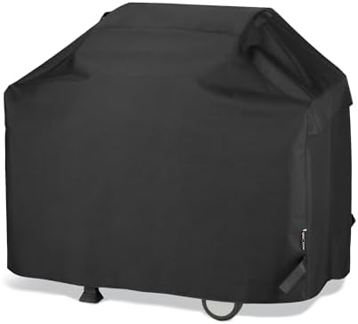 UNICOOK BBQ Cover 55 Inch, Heavy Duty Waterproof Housse BBQ, Special Fade and UV Resistant Outdoor Barbecue Grill Cover, Barbecue Accessories Compatible for Weber Char-Broil Brinkmann and More