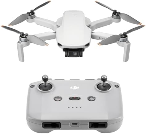 DJI Mini 4K Camera Drone Combo, Drone with 4K UHD Camera for Adults, Under 249 g, 3-Axis Gimbal Stabilization, 10km Video Transmission, Auto Return, 2 Batteries for 62-Min Max Flight Time, QuickShots
