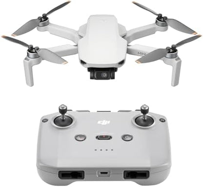 DJI Mini 4K Camera Drone Combo, Drone with 4K UHD Camera for Adults, Under 249 g, 3-Axis Gimbal Stabilization, 10km Video Transmission, Auto Return, 2 Batteries for 62-Min Max Flight Time, QuickShots