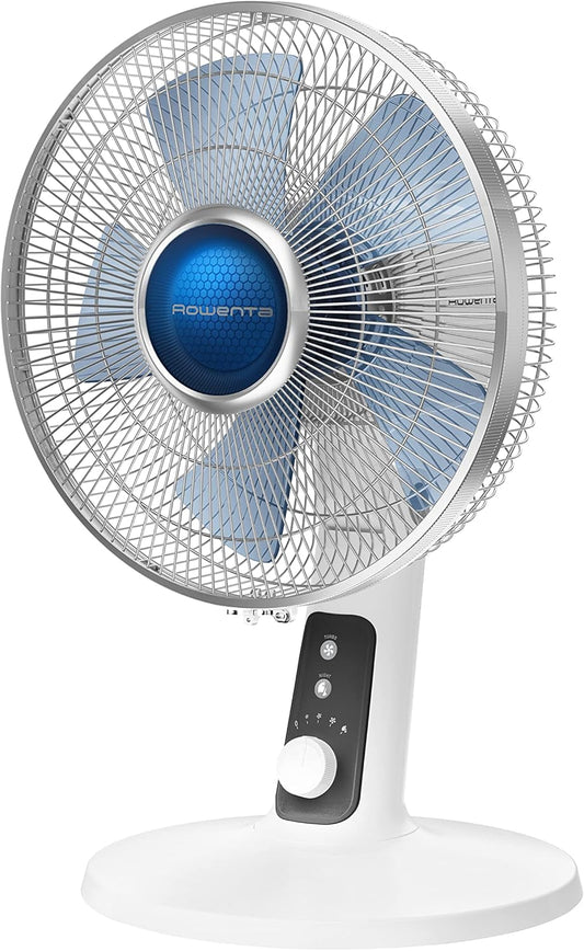 Rowenta Turbo Silence Extreme + Table Fan 12", White