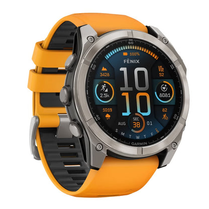 Garmin Fenix 8 Smartwatch, includes USB-C and USB-A Charging Cables