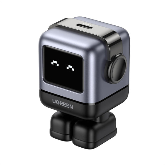 UGREEN Uno 30W USB C Charger, Nexode Robot GaN Fast Charger Block, Compact Wall Charger Power Adapter for iPhone 15 Pro Max/14, Galaxy S24/S23/S22, Pixel 7 Pro/8 Pro, MacBook Air, iPad Pro, Black