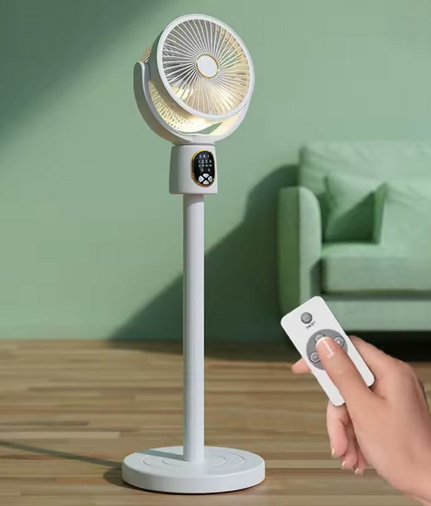 Purilite Select Portable USB Air Circulation Fan with Remote Control – Rechargeable Adjustable Desk and Floor Fan for Office, Home and Travel - PuriLite