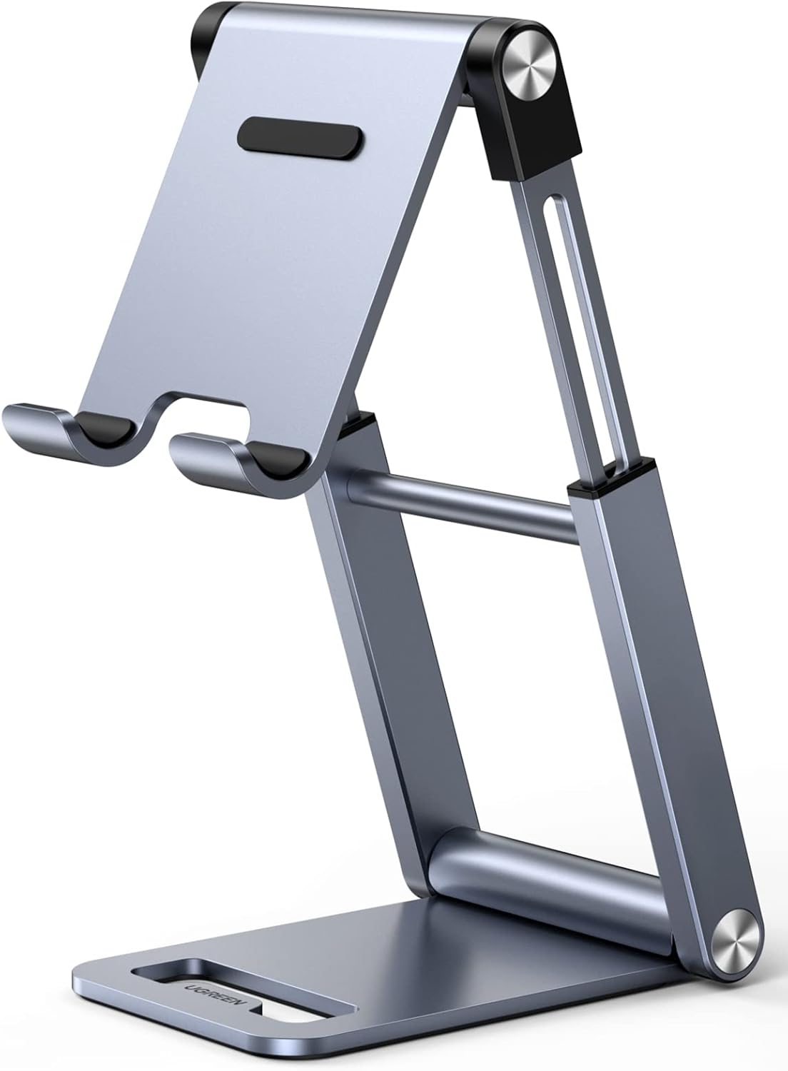 UGREEN Phone Stand for Desk Cell Phone Stand Holder Adjustable Height Phone Holder Foldable Portable Compatible with iPhone 15 14 13 Pro Max 12 11 XS XS XR iPhone SE Galaxy S22 Ultra 4 to 7.9 Inch