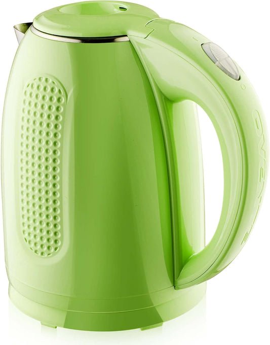 Ovente 1.7L Electric Kettle, Double Wall 304 Stainless Steel Water Boiler, Auto Shut-Off and Boil-Dry Protection, Stay-Cool Exterior, BPA-Free, Cordless, Green (KD64G)
