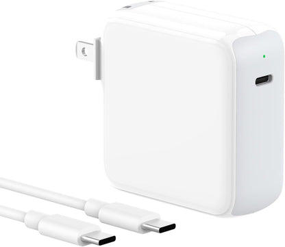70W USB C Charger for MacBook Air MacBook Pro 13 14 15 16 inch 2025 2024 2023 2022 2021 2020 2019 2018, M1 M2 M3 M4 Laptop USB C Power Adapter, 6.6ft USB C to C Cable, Original Quality
