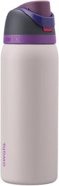 Insulated Stainless Steel Water Bottle with Dual-Function Straw Lid, BPA-Free Reusable Sports and Travel Bottle, 32 oz Cold Drink Bottle, Dreamy Field Color - PuriLite