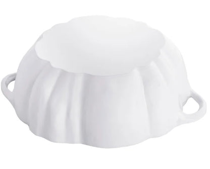 Staub Cast Iron Pumpkin Dutch Oven, White - 3.25 L (3.43 qt.)