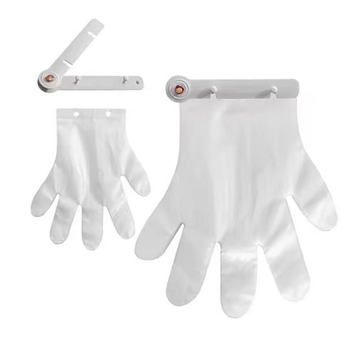 Purilite Select Wall Mounted Glove Dispenser with 100 Disposable Gloves – Kitchen Organizer Glove Holder for Food Prep, Cleaning and Household Use - PuriLite