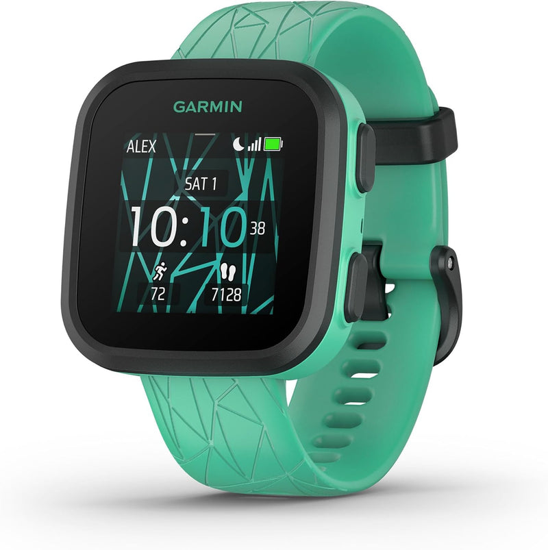 Garmin Bounce™, Kids Smartwatch, Two-Way Text and Voice Messaging, Location Tracking, Green Burst