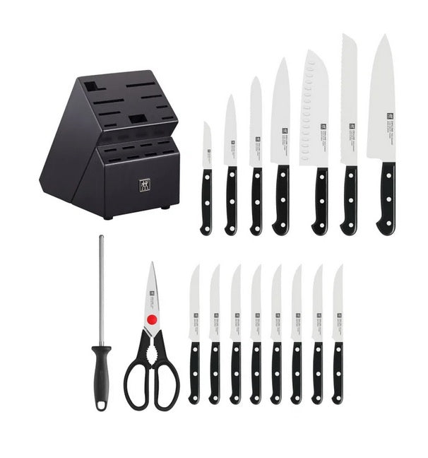 Zwilling Twin Gourmet Knife block set, 18 Pieces - PuriLite