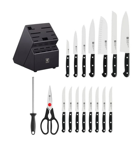 Zwilling Twin Gourmet Knife block set, 18 Pieces - PuriLite