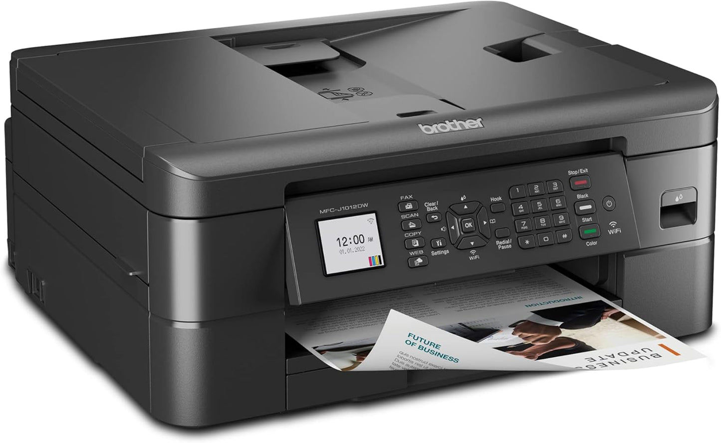 Brother MFC-J1012DW Wireless Colour Inkjet All-in-One Printer with Mobile Device and Duplex Printing, for Home Office and Personal Use, Refresh Subscription Ready