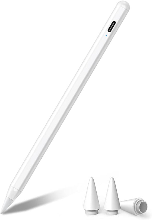 Stylus Pen for iPad with Palm Rejection, JAMJAKE 2X Fast Charging Pencil Compatible with 2018-2024 iPad 6-10, iPad Pro 11", iPad Pro 12.9" 6/5/4/3, iPad Pro 13", iPad Air 6/5/4/3, iPad Mini 7/6/5