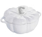 Staub Cast Iron Pumpkin Dutch Oven, White - 3.25 L (3.43 qt.)