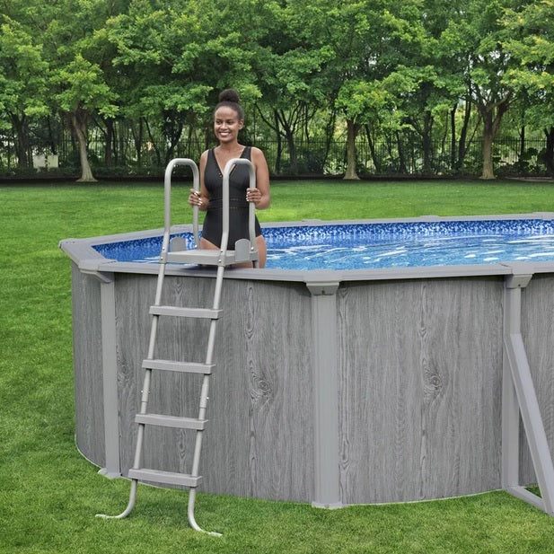 Bestway Power Steel Oval Above-ground Pool - 5.50 m (18 ft) - PuriLite