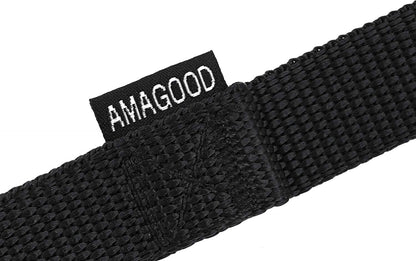 AMAGOOD Dog/Puppy Obedience Recall Training Agility Lead-15 ft 20 ft 30 ft 50 ft Long Leash-for Dog Training,Tie Out,Play,Safety,Camping (50 feet, Black)