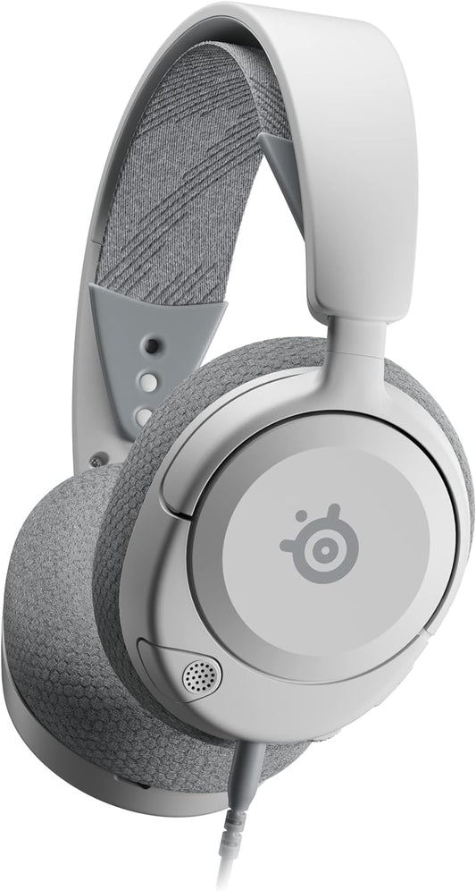 New SteelSeries Arctis Nova 1P Multi-System Gaming Headset — Hi-Fi Drivers — 360° Spatial Audio — Comfort Design — Durable — Lightweight — Noise-Cancelling Mic — PS5/PS4, PC, Xbox, Switch - White